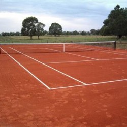 Tennis court construction